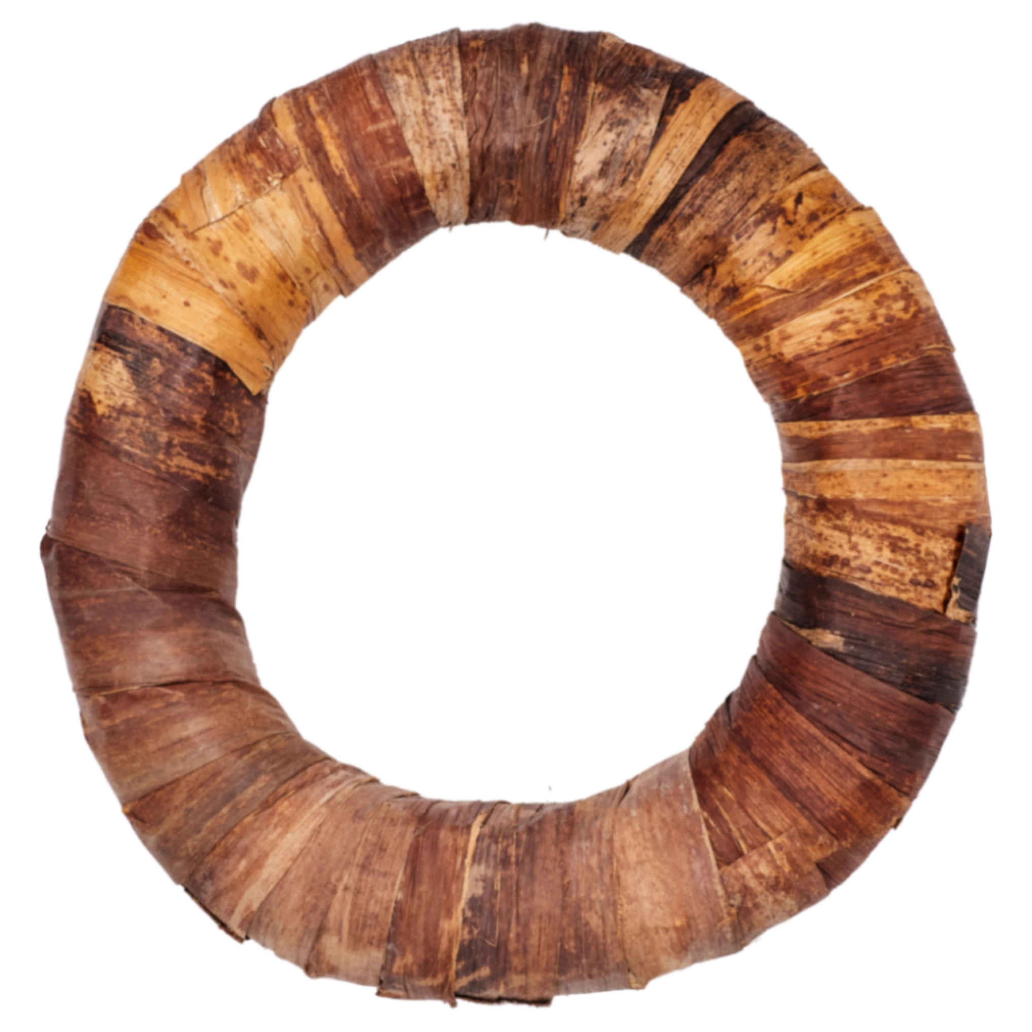 Wreath with banana leaf cover