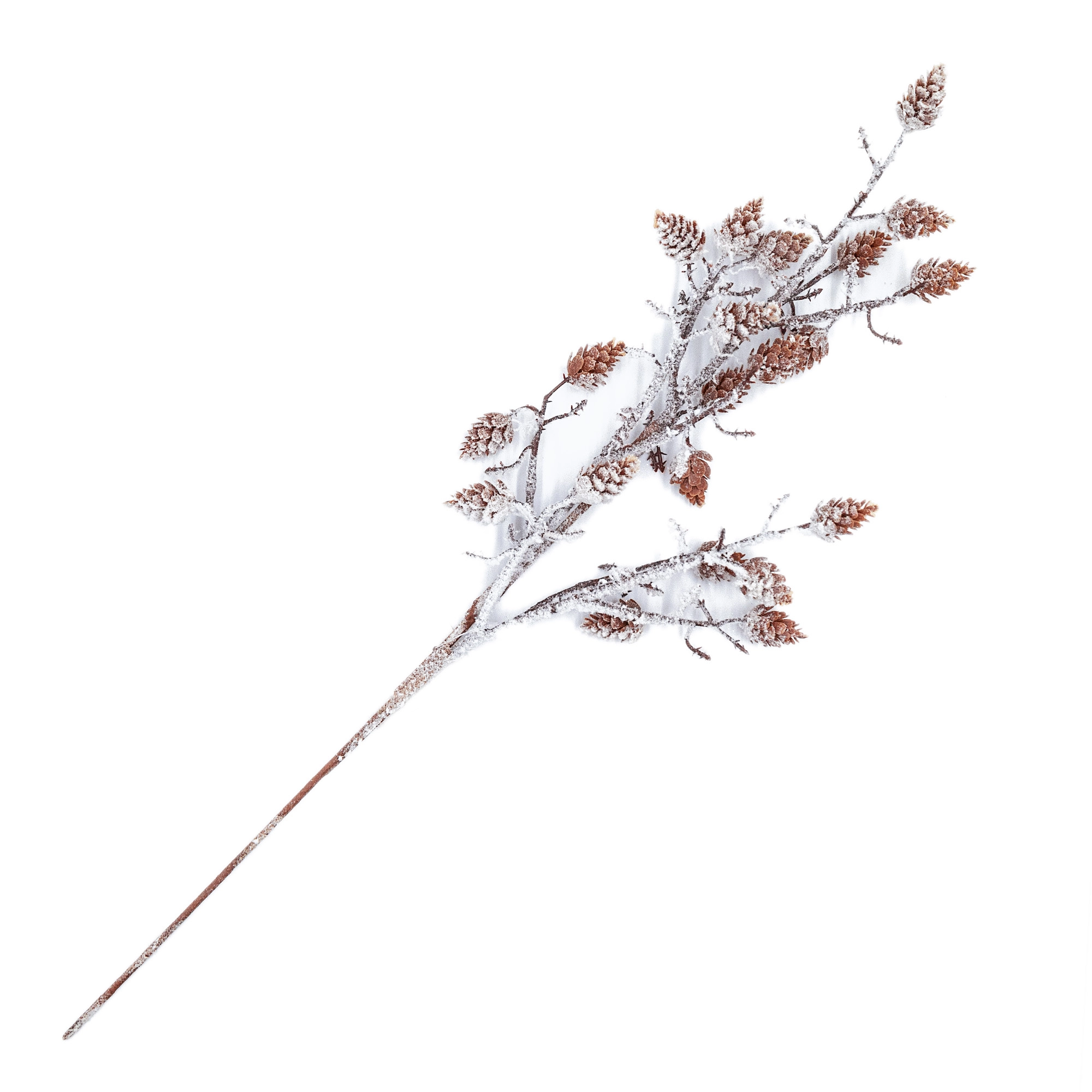 Christmas snow finish cones pick | Wholesale flowers, plants and supplies Christmas snow finish cones pick