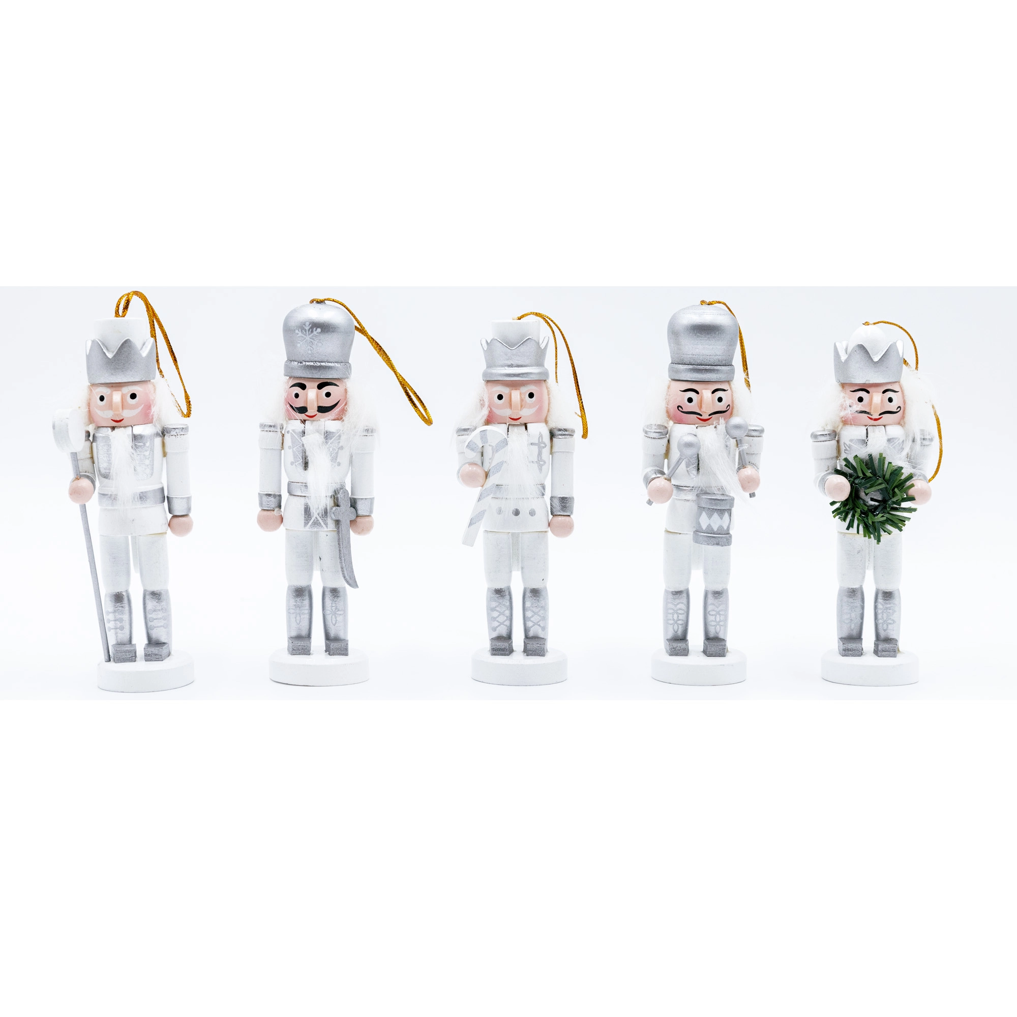 Chrisrtmas tree decoration nutcracker, 6pcs