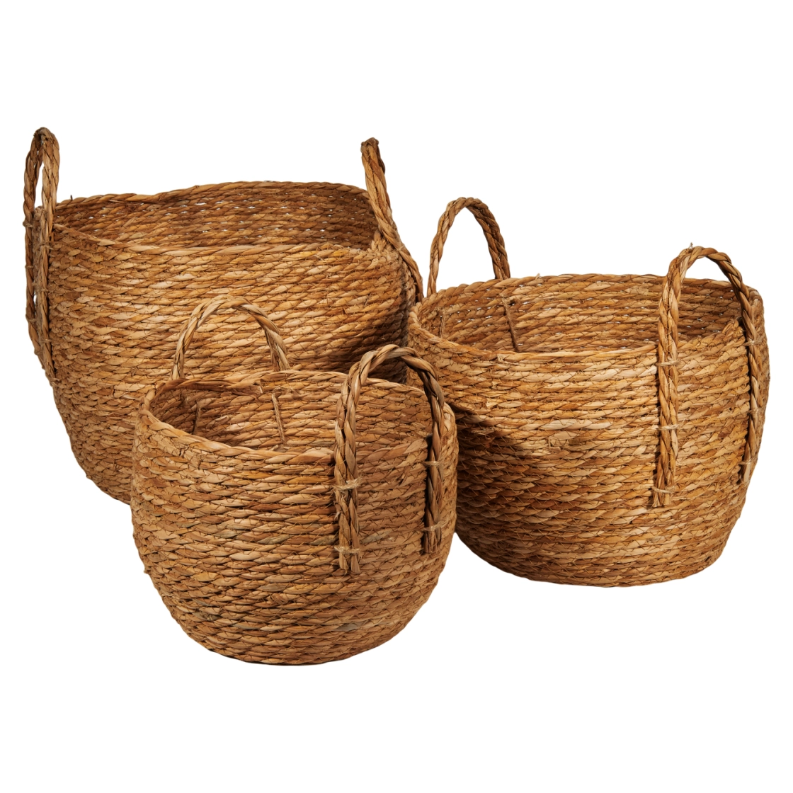 Grass basket, 3pcs, 38x30xH31, 33x25xH24, 26x20xH18cm