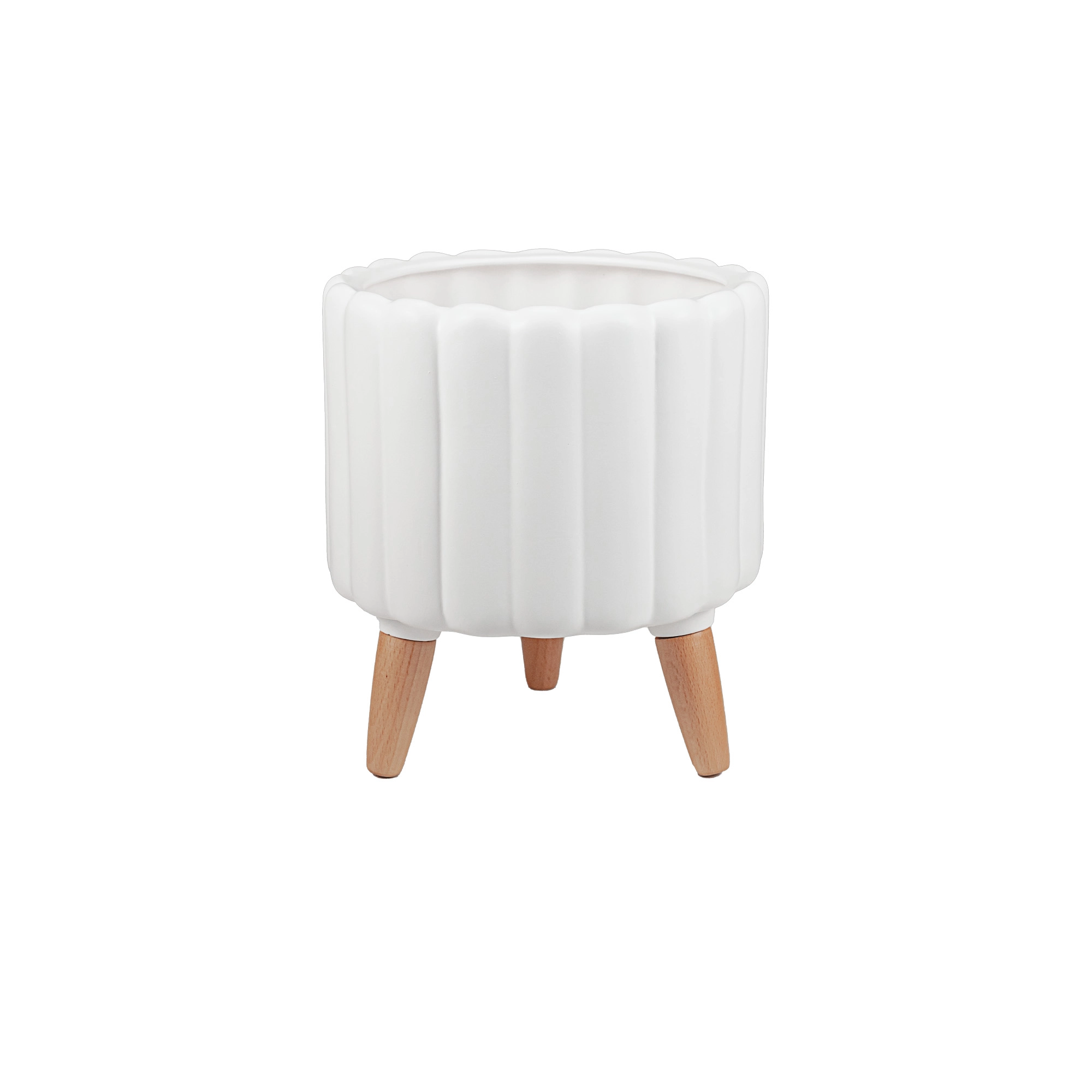 Ceramic pot Scandi Lines S