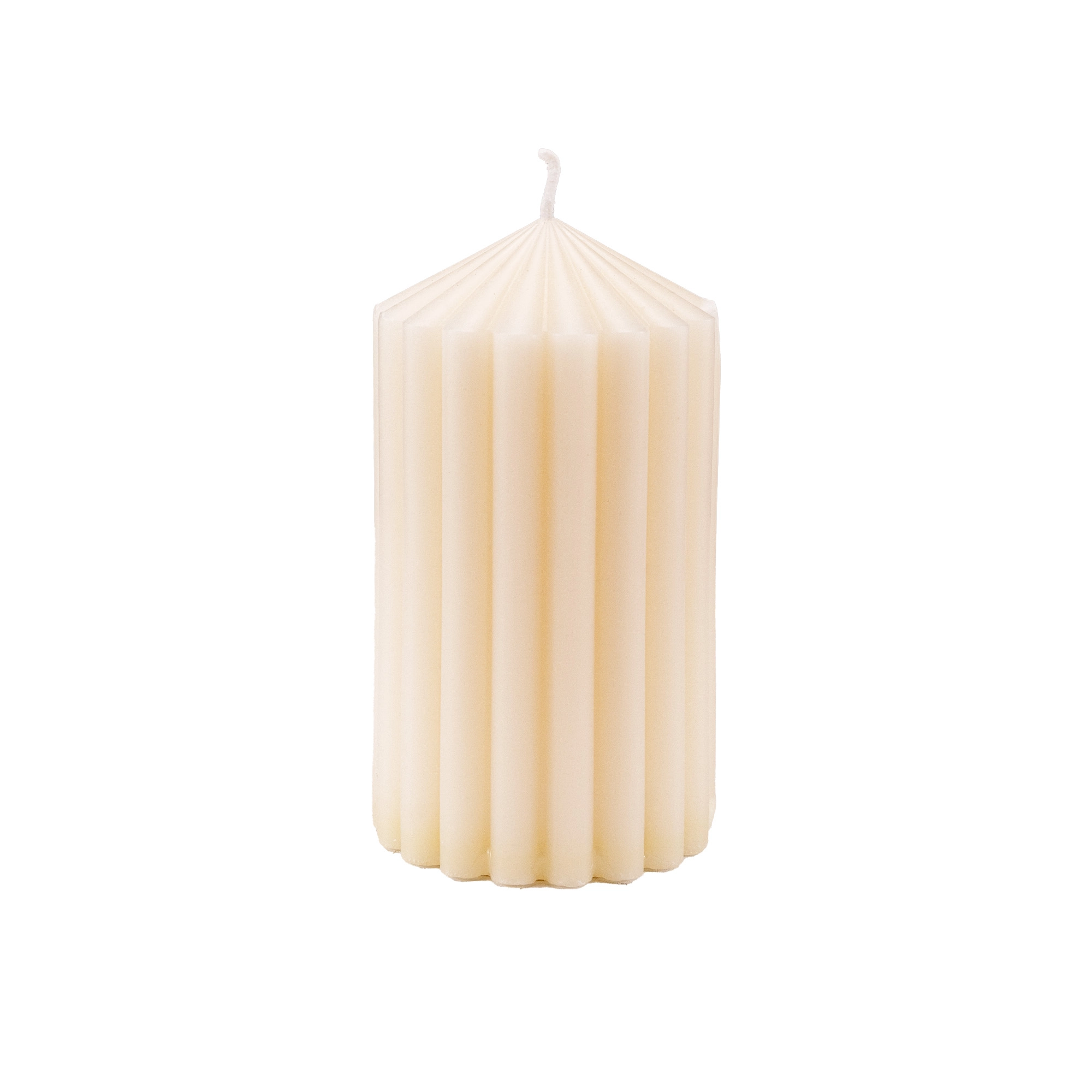 Ribbed candle