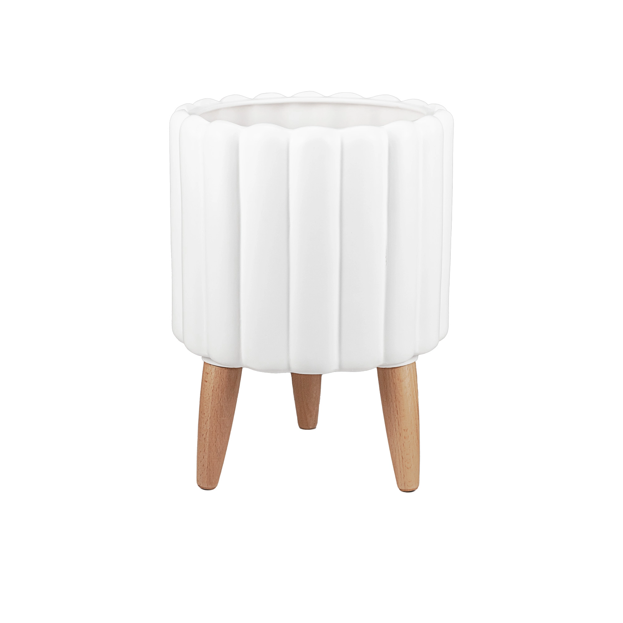 Ceramic pot Scandi Lines M
