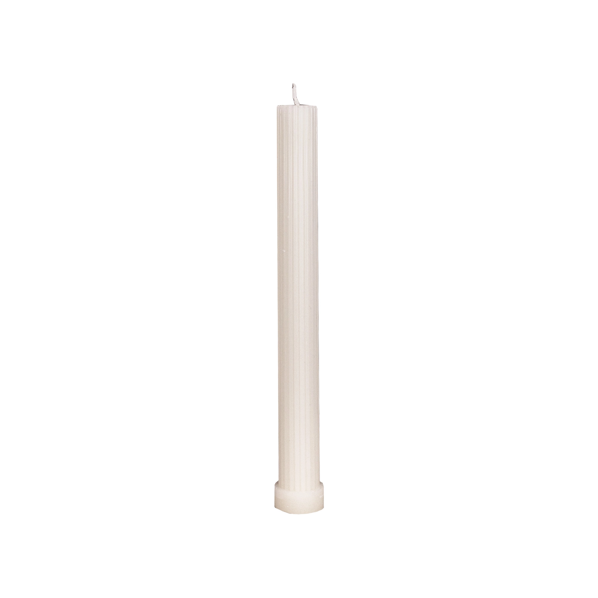 Ribbed candle,1 pcs