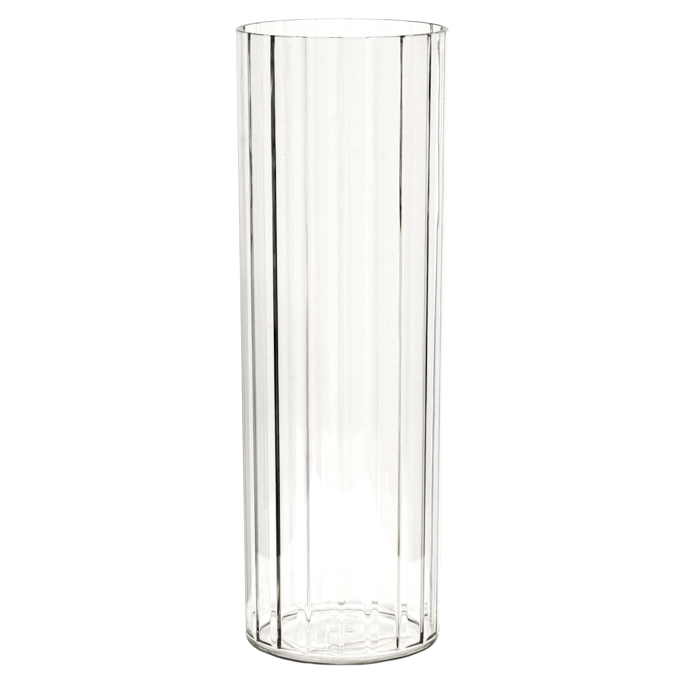 Plastic vase Cylinder Lines
