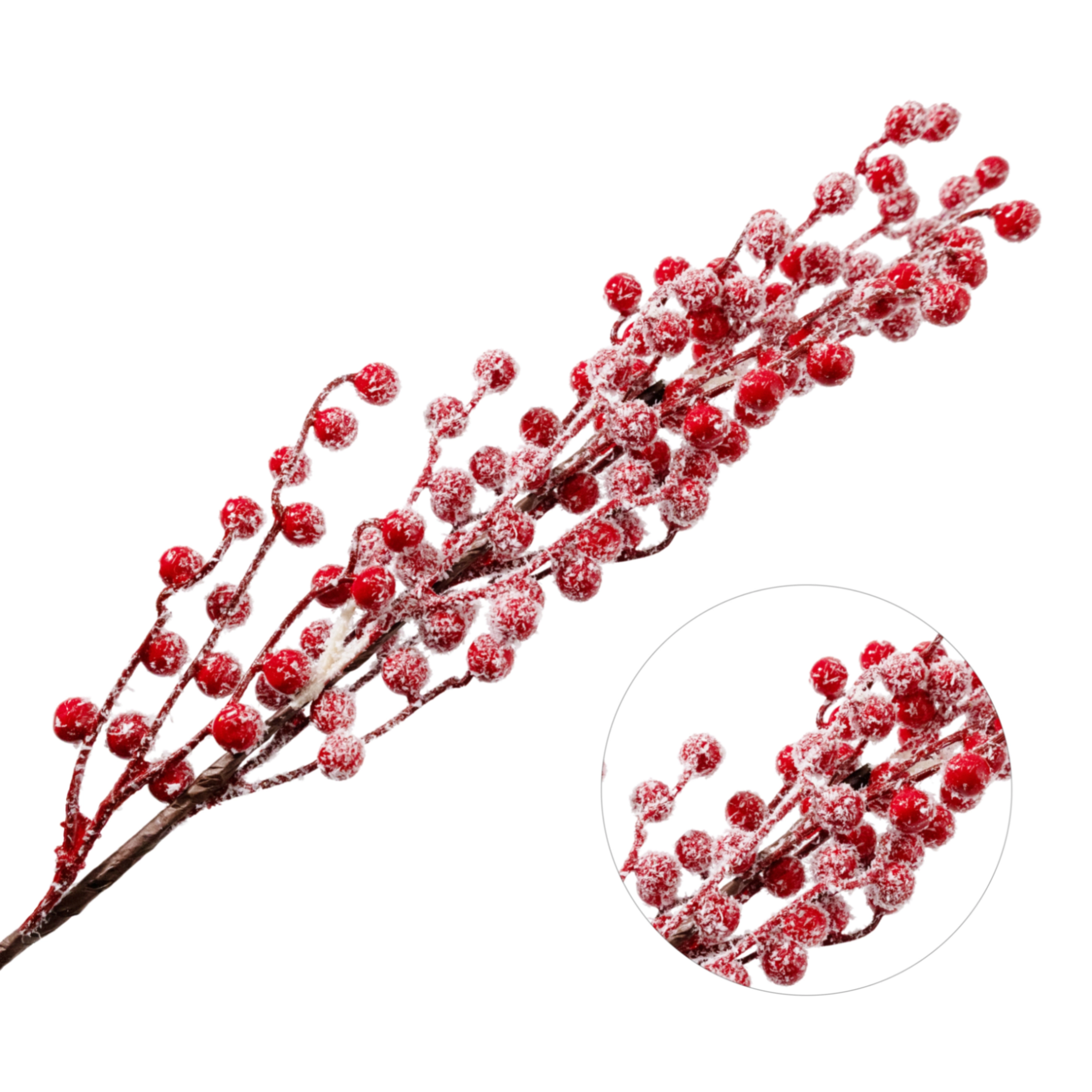Christmas berry pick with snow | Wholesale flowers, plants and supplies Christmas berry pick with snow