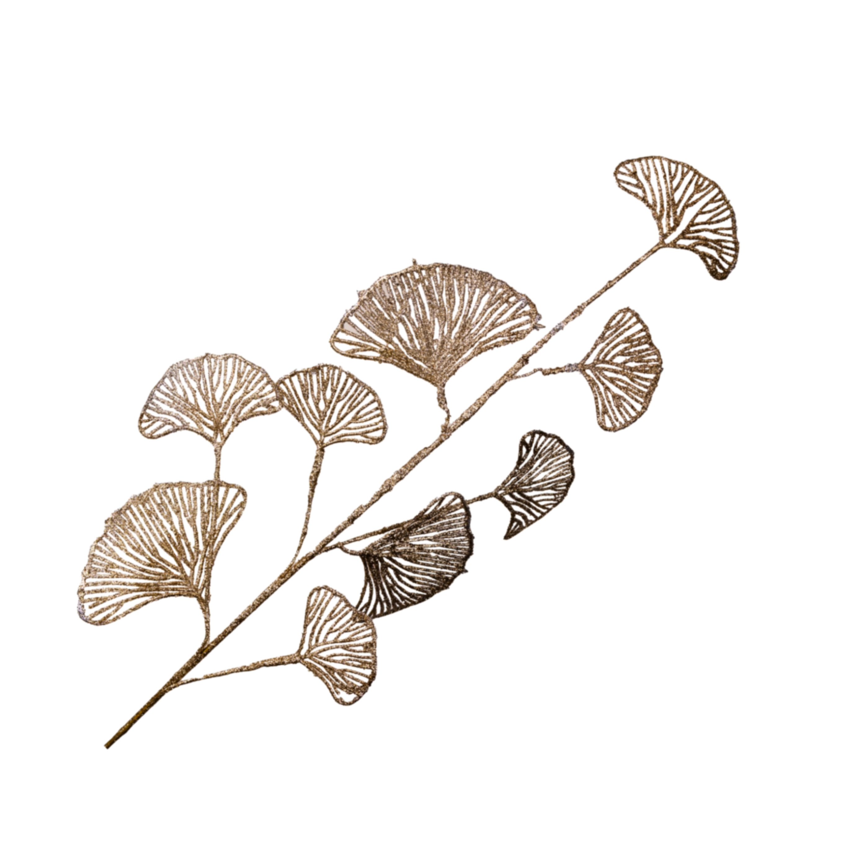 Christmas spray leaves, Gold
