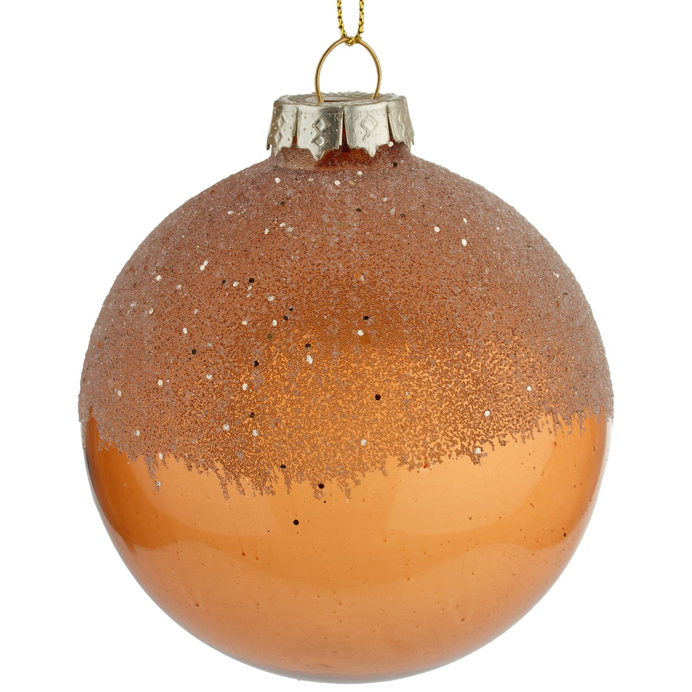 Christamas tree decoration Ball Glass, Peach | Wholesale flowers, plants and supplies Christamas tree decoration Ball Glass, Peach