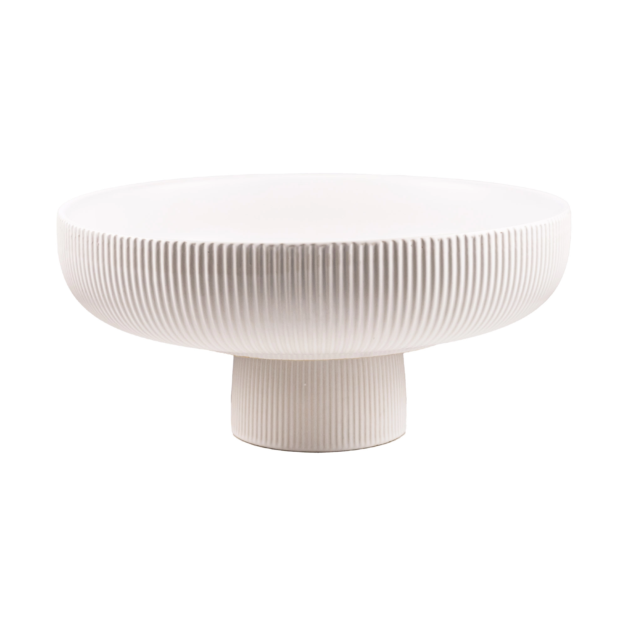 Ceramic vase Plate on stem | Wholesale flowers, plants and supplies Ceramic vase Plate on stem