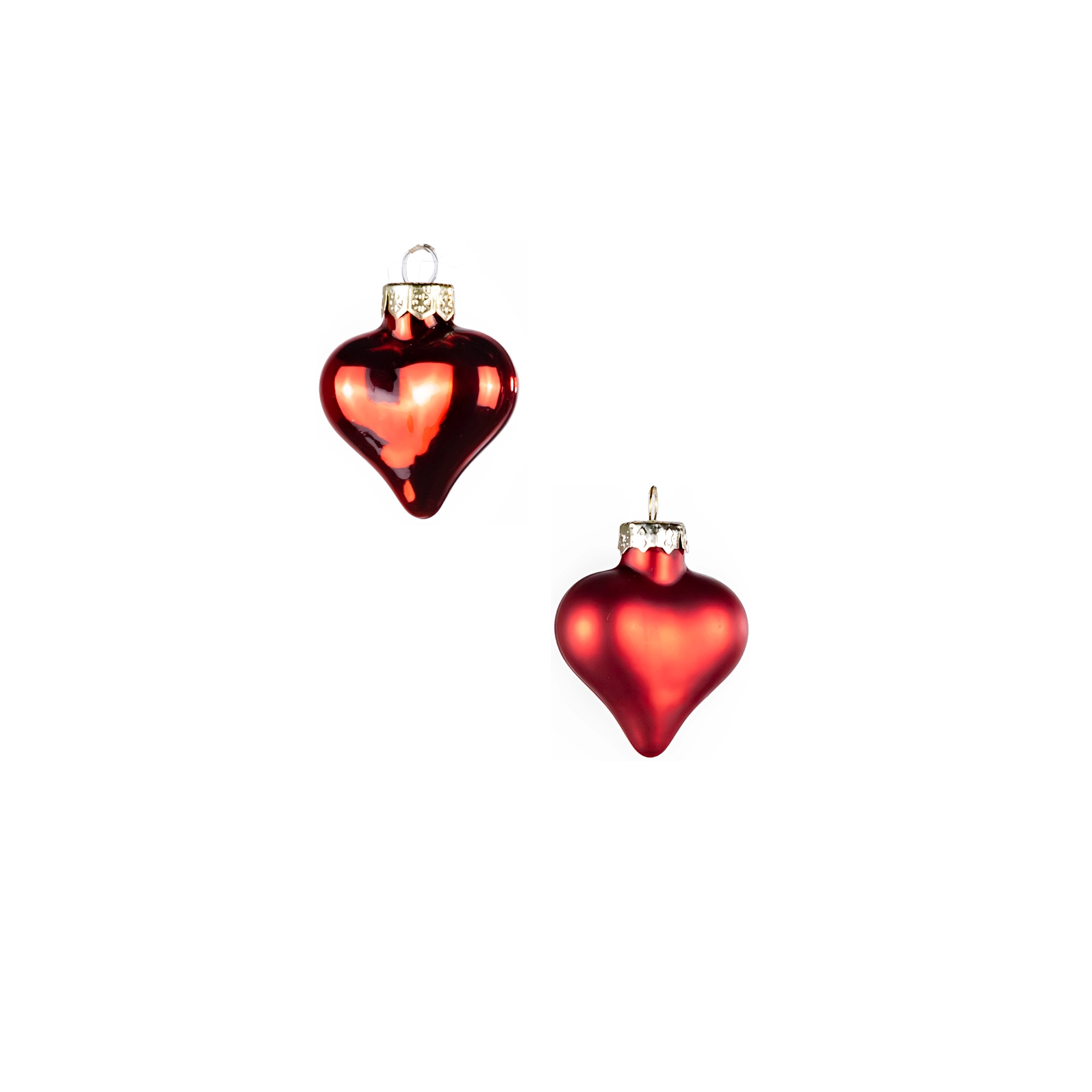 Glass Christmas decoration Art, 9pcs, Red