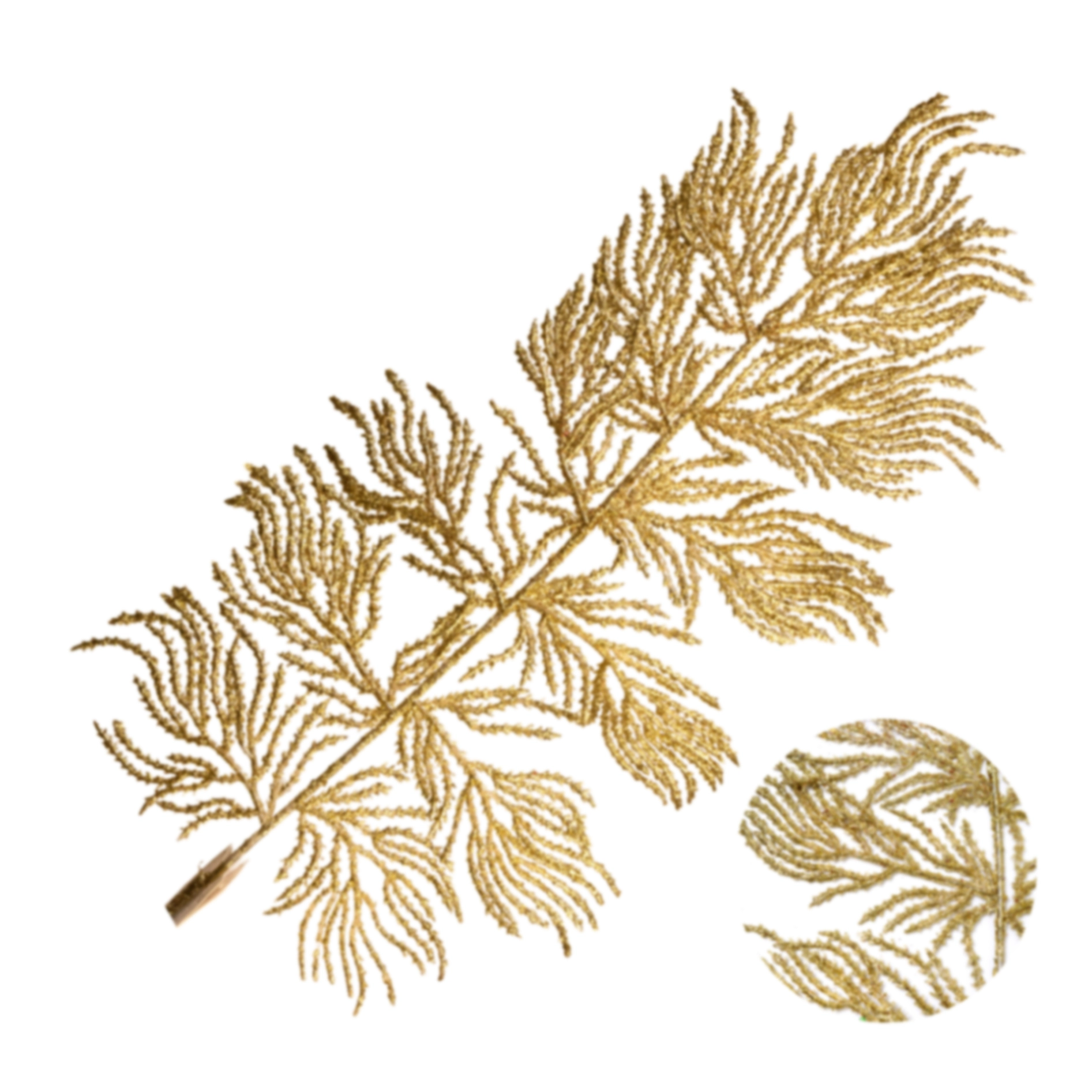 Christmas glitter pick, H60cm, Gold