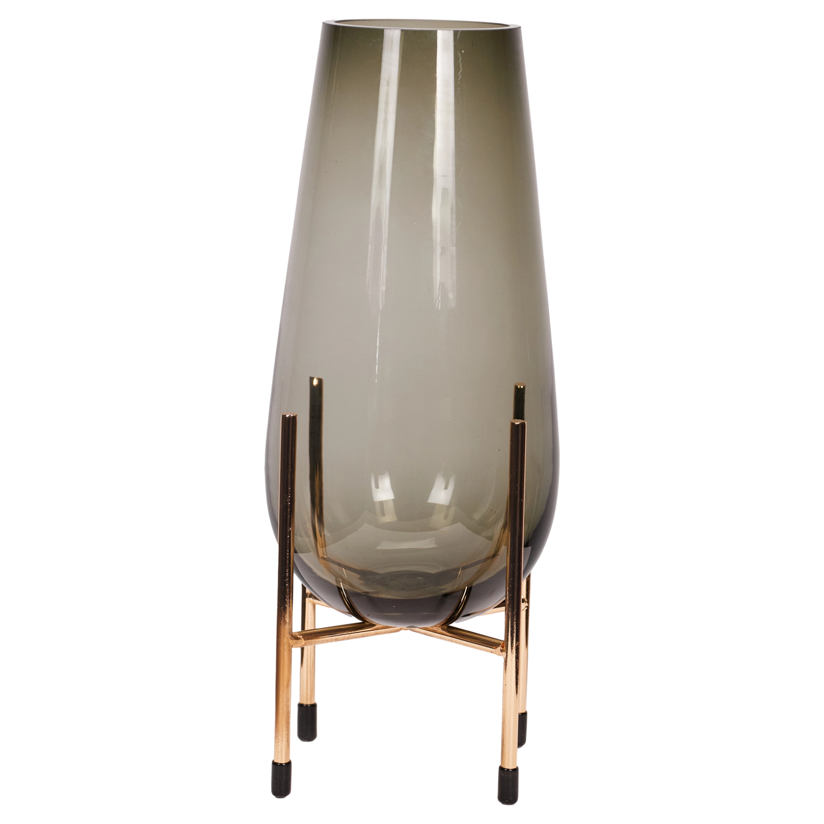 Glass vase with stand