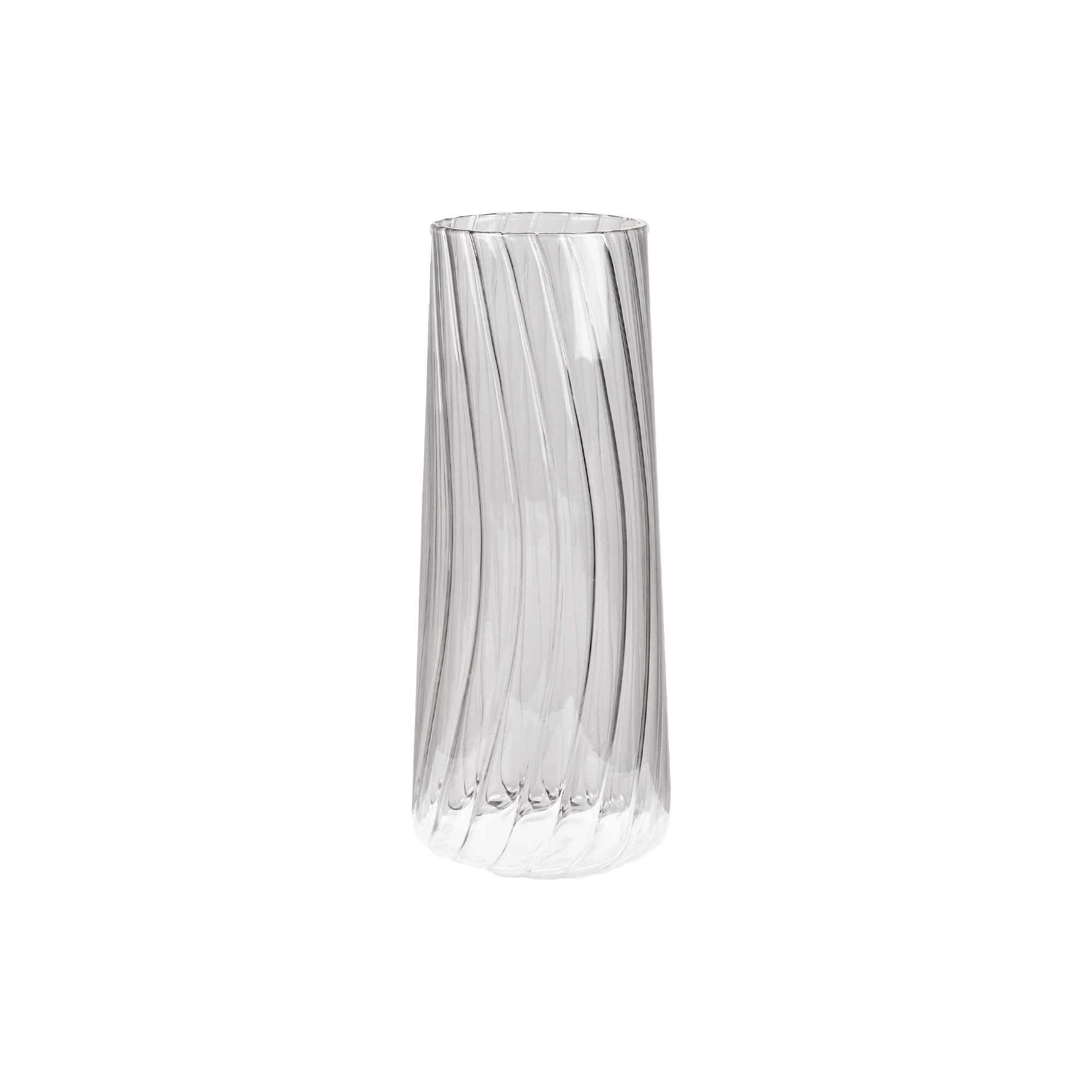 Glass vase Cone Lines | Wholesale flowers, plants and supplies Glass vase Cone Lines