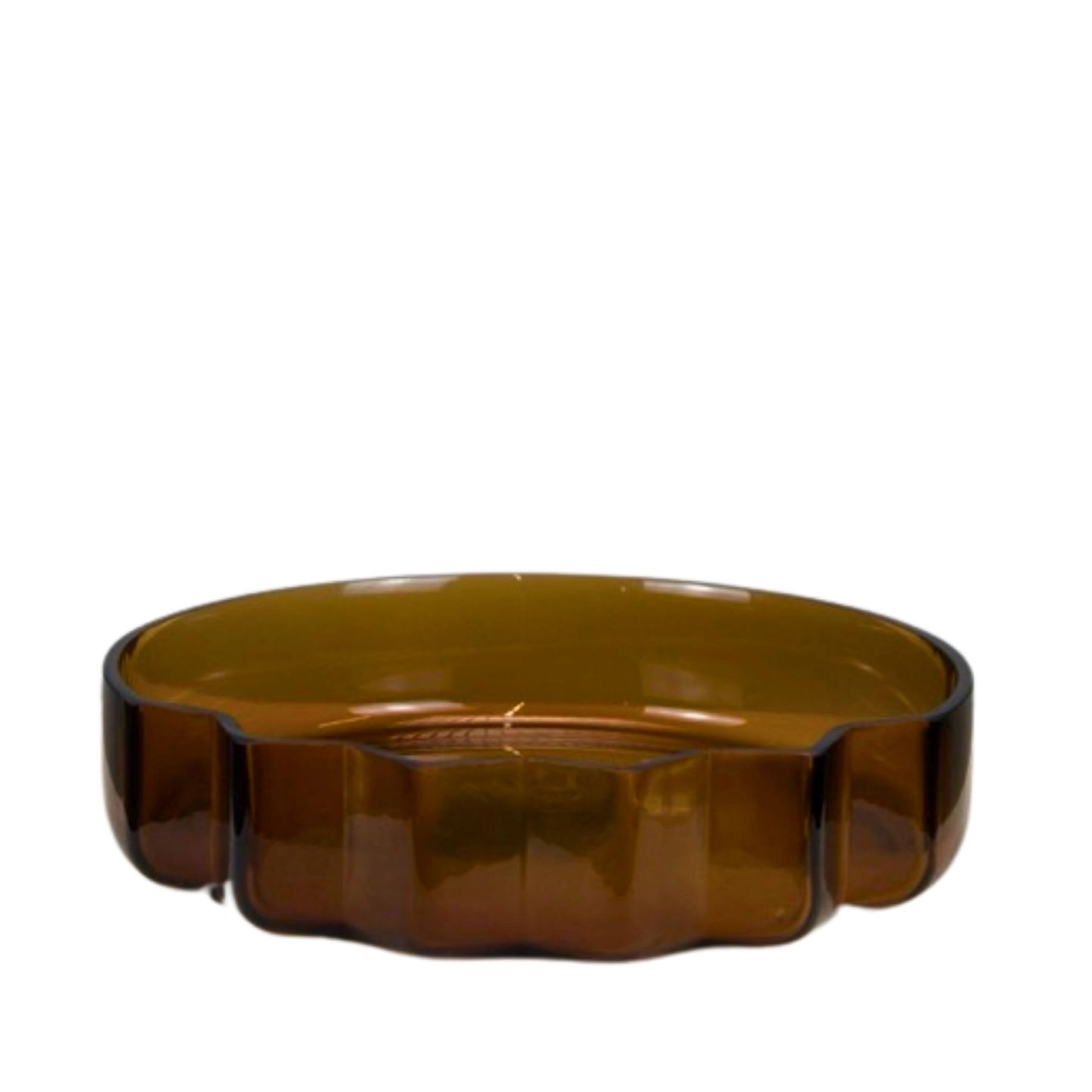 Glass plate with edges